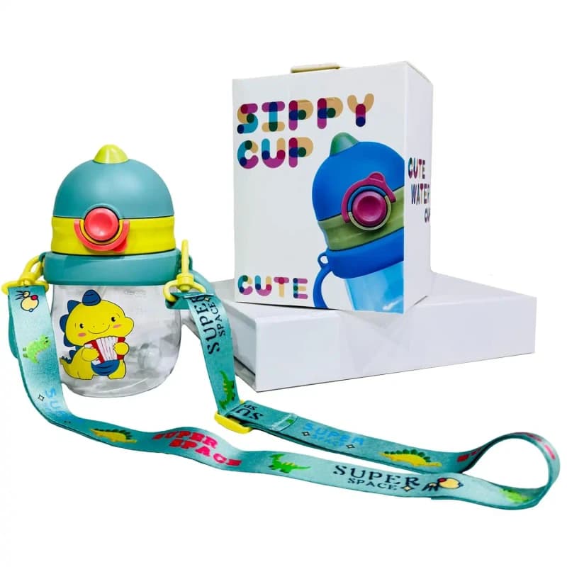 Image of Super Space Kids Water Bottle with Strap