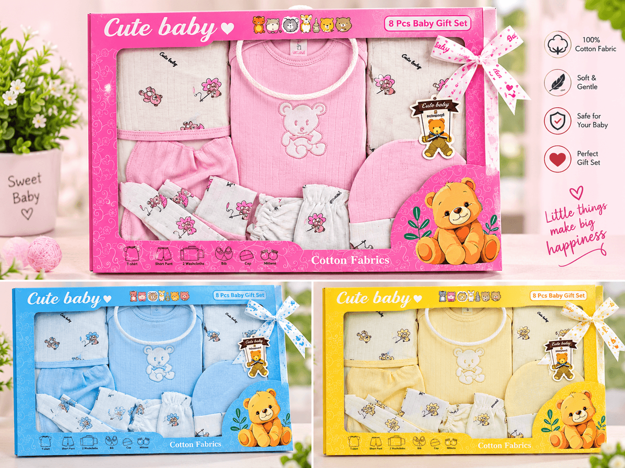 Image of 🎀 8-Piece Baby Gift Set