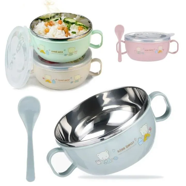Image of Kids Food Bowl Set 🥣🥄